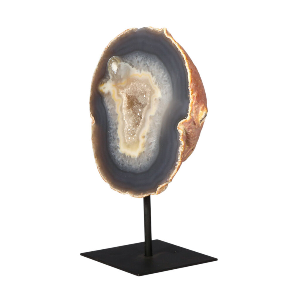 Agaat op standaard 13,6 x 12,3 x 7 cm | 1254 gram Agaat op standaard 13,6 x 12,3 x 7 cm | 1254 gram