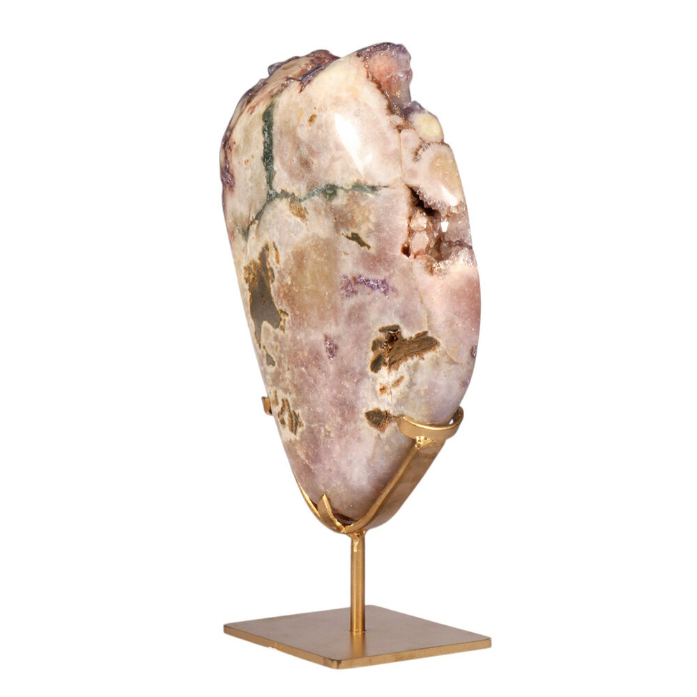 Amethist (roze) A-kwaliteit op standaard 24,6 x 17,5 x 6 cm | 4,4 kg