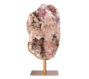 Amethist (roze) A-kwaliteit op standaard 27,5 x 16,5 x 4,5 cm | 5 kg