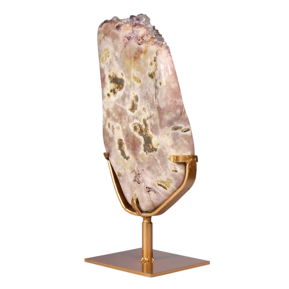 Amethist (roze) A-kwaliteit op standaard 27,5 x 16,5 x 4,5 cm | 5 kg