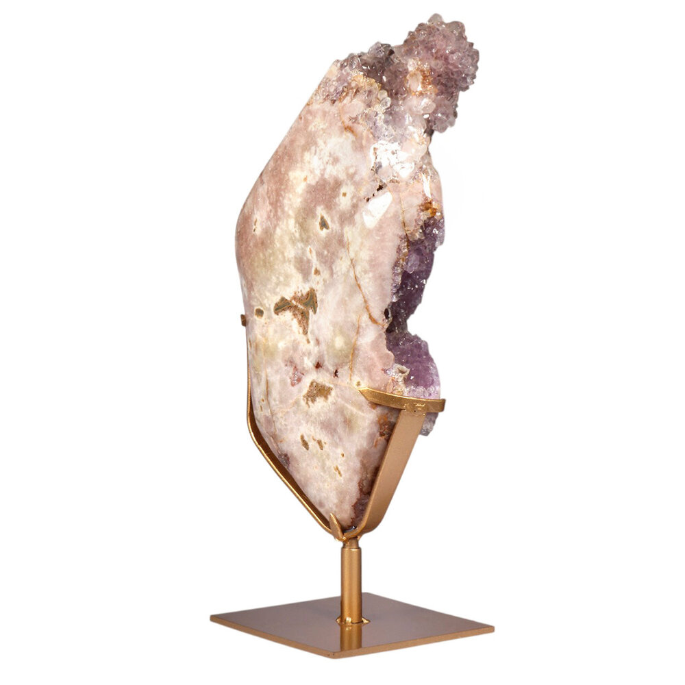 Amethist (roze) A-kwaliteit op standaard 36,6 x 24 x 8 cm | 8,1 kg