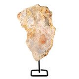 Amethist (roze) op standaard 25,5 x 16,5 x 3 cm | 1306 gram