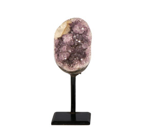 Amethist cluster op standaard 9 x 6 x 5,5 cm | 549 gram Amethist cluster op standaard 9 x 6 x 5,5 cm | 549 gram