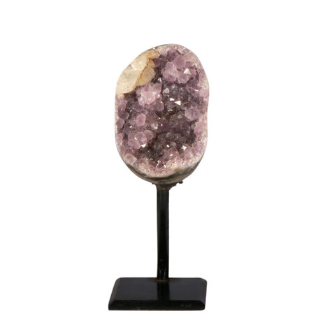 Amethist cluster op standaard 9 x 6 x 5,5 cm | 549 gram Amethist cluster op standaard 9 x 6 x 5,5 cm | 549 gram
