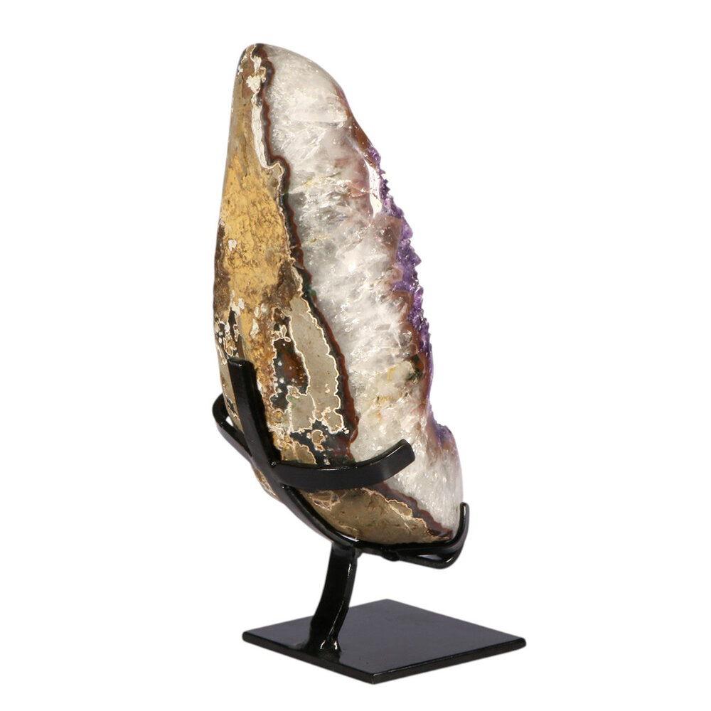 Amethist cluster op standaard 28 x 11,5 x 11,5 cm | 4727 gram Amethist cluster op standaard 28 x 11,5 x 11,5 cm | 4727 gram