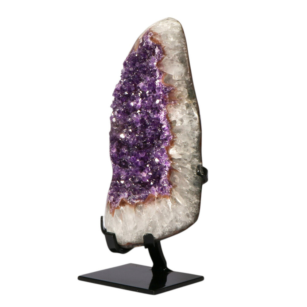 Amethist cluster op standaard 28 x 11,5 x 11,5 cm | 4727 gram Amethist cluster op standaard 28 x 11,5 x 11,5 cm | 4727 gram