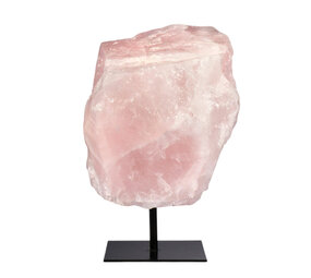 Rozenkwarts ruw op standaard 14 x 13 x 11 cm | 2838 gram