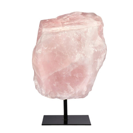 Rozenkwarts ruw op standaard 14 x 13 x 11 cm | 2838 gram