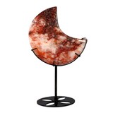 Red healer maan op standaard (zwart) 13,5 x 13,4 x 2,3 cm | 636 gram