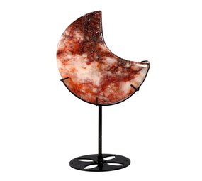 Red healer maan op standaard (zwart) 13,5 x 13,4 x 2,3 cm | 636 gram