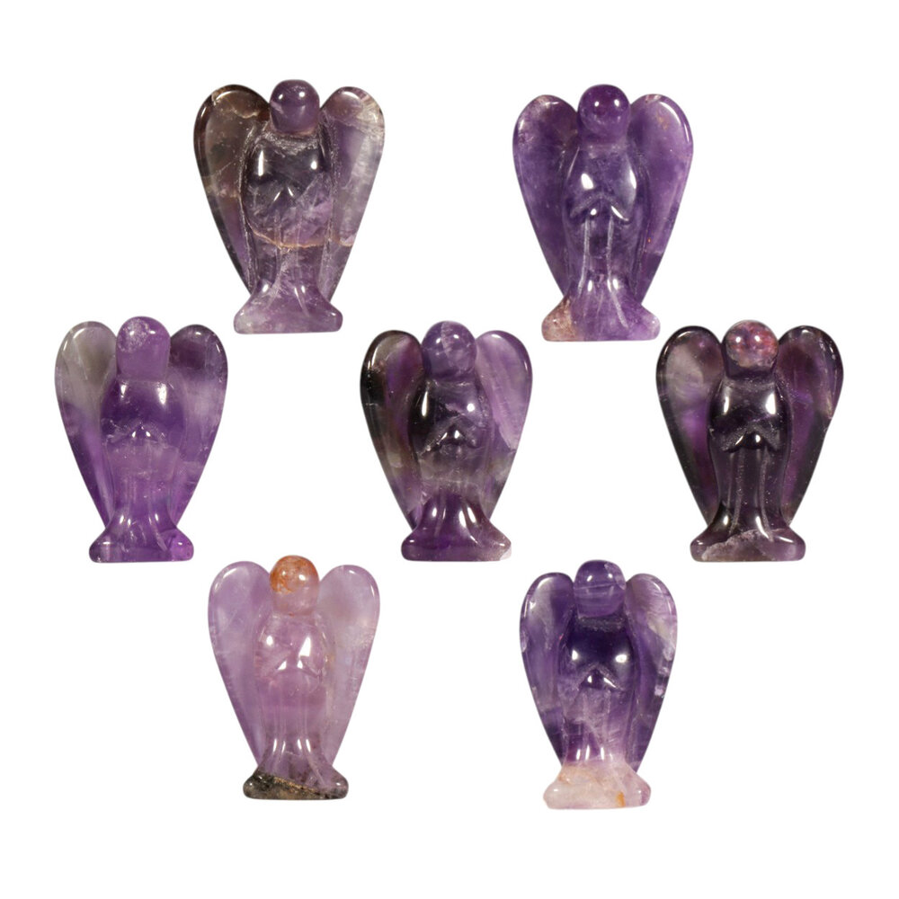Amethist engel 4 cm