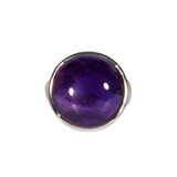Zilveren ring amethist maat 19 | rond 1,9 cm Zilveren ring amethist maat 19 | rond 1,9 cm