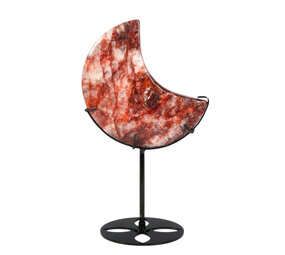 Red healer maan op standaard (zwart) 13,3 x 13,1 x 2,5 cm | 644 gram Red healer maan op standaard (zwart) 13,3 x 13,1 x 2,5 cm | 644 gram