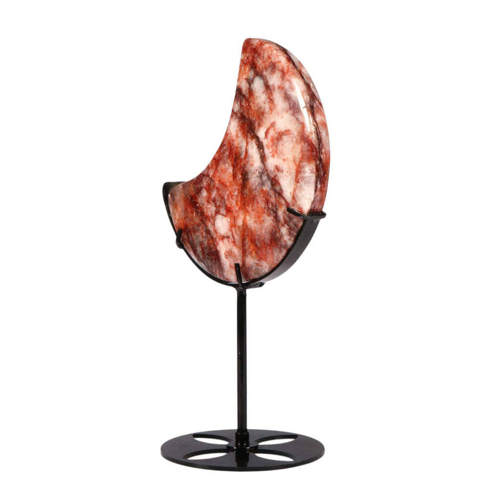 Red healer maan op standaard (zwart) 13,3 x 13,1 x 2,5 cm | 644 gram Red healer maan op standaard (zwart) 13,3 x 13,1 x 2,5 cm | 644 gram