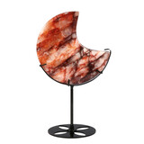 Red healer maan op standaard (zwart) 13,3 x 13,5 x 2,3 cm | 672 gram Red healer maan op standaard (zwart) 13,3 x 13,5 x 2,3 cm | 672 gram