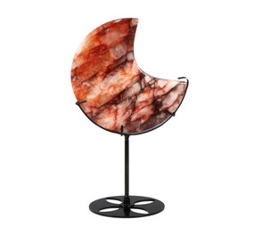 Red healer maan op standaard (zwart) 13,3 x 13,5 x 2,3 cm | 672 gram Red healer maan op standaard (zwart) 13,3 x 13,5 x 2,3 cm | 672 gram