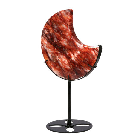 Red healer maan op standaard (zwart) 14,7 x 14,7 x 2,2 cm | 825 gram