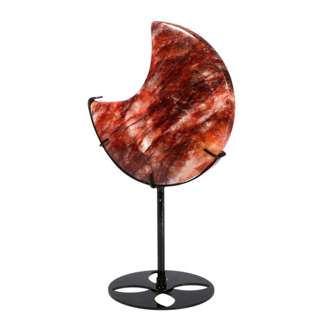 Red healer maan op standaard (zwart) 14,7 x 14,7 x 2,2 cm | 825 gram