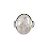Zilveren ring maansteen (regenboog) maat 17 1/2 | ovaal 1,8 x 1,5 cm