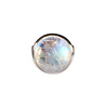 Zilveren ring maansteen (regenboog) maat 18 | rond 1,6 cm