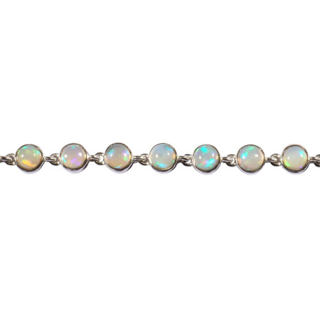 Zilveren armband opaal (edel) | rond 5 mm Zilveren armband opaal (edel) | rond 5 mm