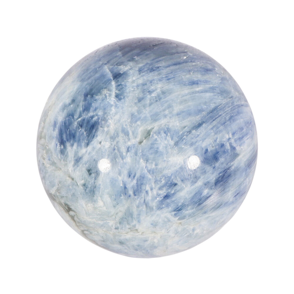 Kyaniet (blauw) bol 56 mm | 308 gram