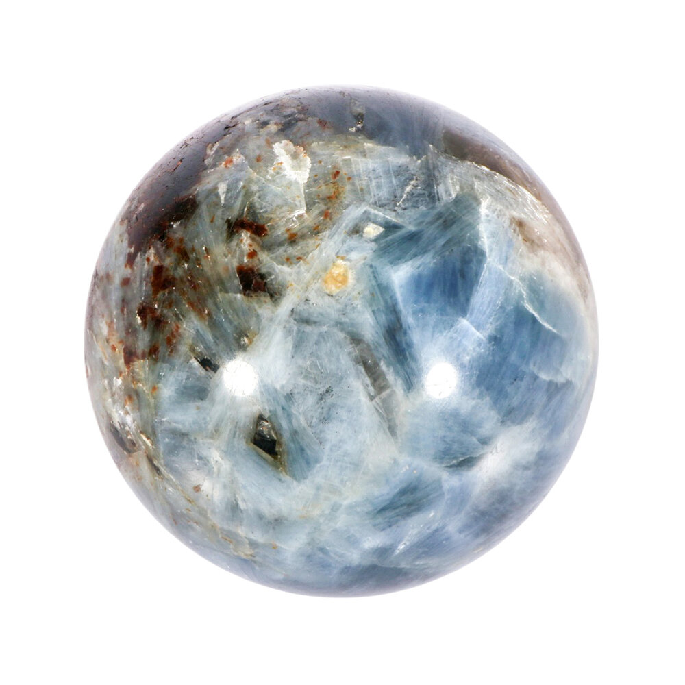 Kyaniet (blauw) bol 58 mm | 361 gram