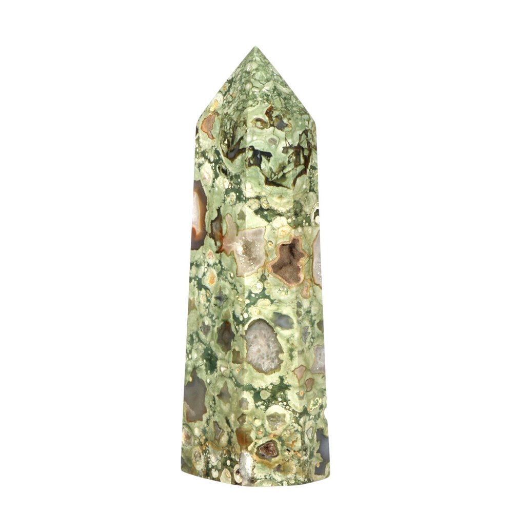 Rhyoliet geslepen punt 14,5 x 4,9 x 3,5 cm | 393 gram