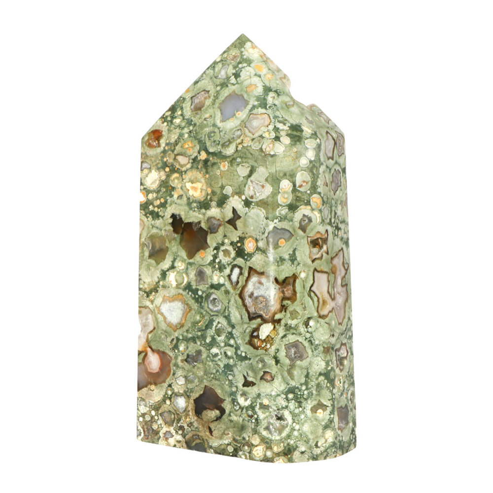 Rhyoliet geslepen punt 13,4 x 7,3 x 4,1 cm | 709 gram