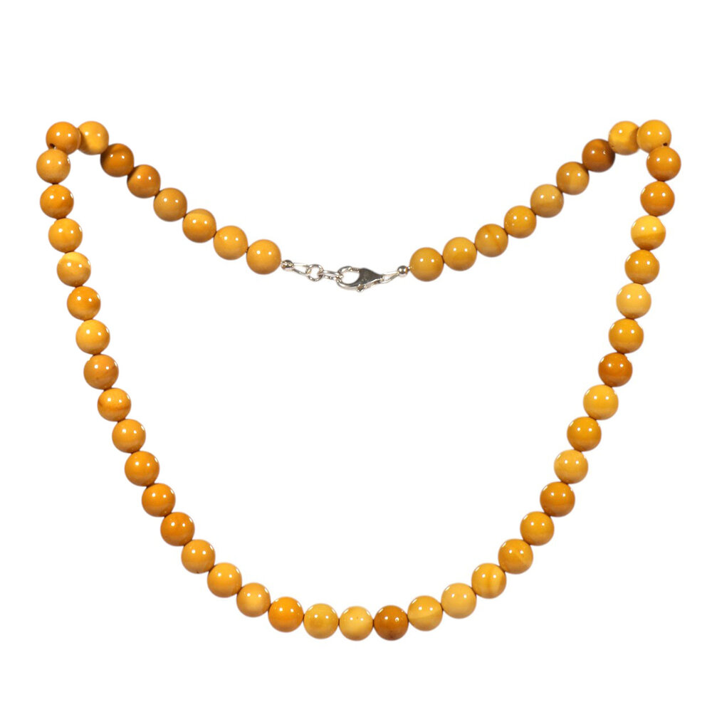 Jaspis (geel) ketting 8 mm kralen