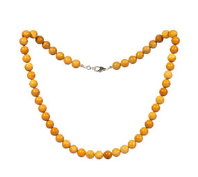 Jaspis (geel) ketting 8 mm kralen