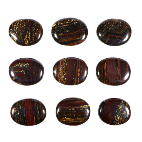 Tijgerijzer steen plat gepolijst