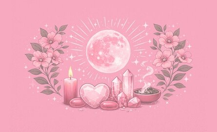 Volle maan 2 april – Roze maan: betekenis, rituelen en edelstenen