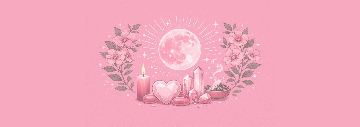 Volle maan 2 april – Roze maan: betekenis, rituelen en edelstenen