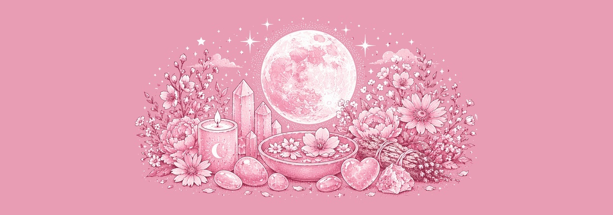 Volle maan 1 mei – Bloemenmaan: betekenis, rituelen en edelstenen