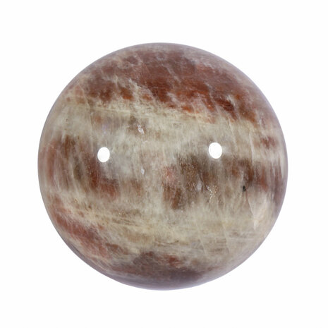 Maansteen (blauw) met zonnesteen bol 55 mm | 224 gram