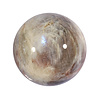 Maansteen (blauw) met zonnesteen bol 55 mm | 231 gram