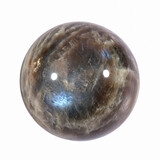 Maansteen (blauw) met zonnesteen bol 56 mm | 245 gram