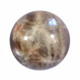 Maansteen (blauw) met zonnesteen bol 59 mm | 284 gram