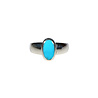 Zilveren ring turkoois (sleeping beauty) maat 17 | ovaal 1 x 0,5 cm