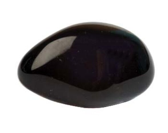 Obsidiaan (apachetranen) steen getrommeld | groot (L)