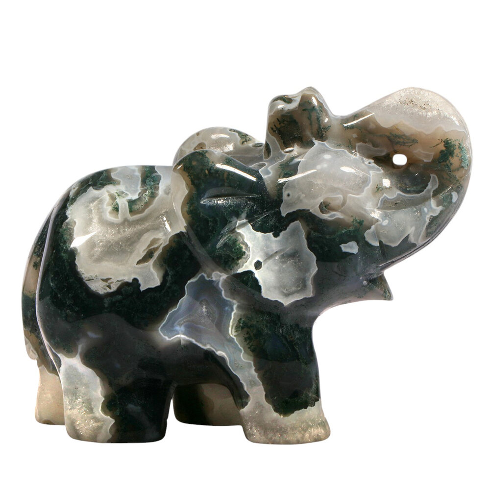 Mosagaat olifant 13 x 5,5 x 10,2 cm | 982 gram