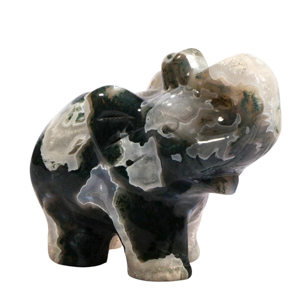 Mosagaat olifant 13 x 5,5 x 10,2 cm | 982 gram