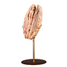 Amethist (roze) A-kwaliteit paar op standaard 16 x 16 x 1,5 cm | 1060 gram