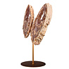 Amethist (roze) A-kwaliteit vlinder op standaard 24,5 x 20,5 x 2,5 cm | 1538 gram