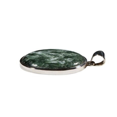 Zilveren hanger serafiniet | ovaal 3,4 x 2,7 cm
