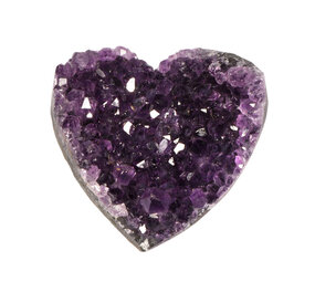 Amethist cluster hart 6 - 7 cm Amethist cluster hart 6 - 7 cm