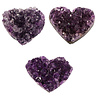 Amethist cluster hart 6 - 7 cm Amethist cluster hart 6 - 7 cm