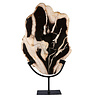 Versteend hout schijf gepolijst op standaard 37 x 25,6 x 2,1 cm | 2,4 kg