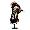 Versteend hout schijf gepolijst op standaard 44,6 x 29 x 3,9 cm | 3,1 kg